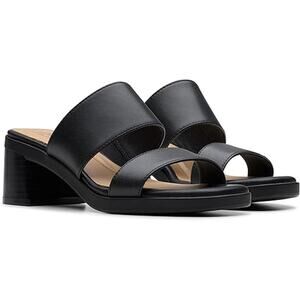 NWT Clarks Women’s Jaylan Dusk Black Leather Pumps Size 7.5 M